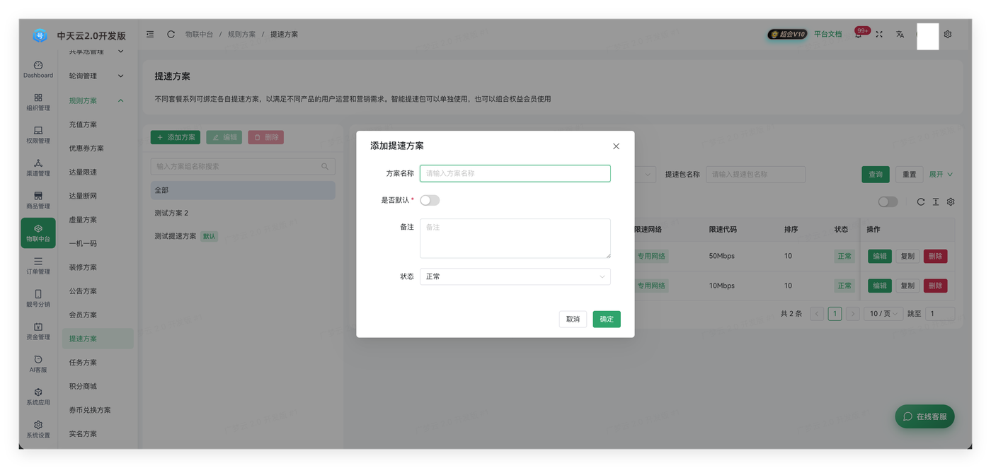 提速方案